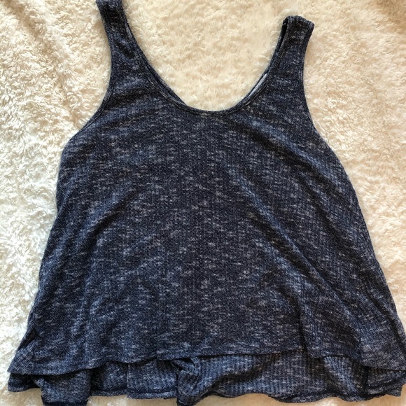 Carly Jean Los Angeles Tops - Carly Jean Los Angeles blue flowy tank